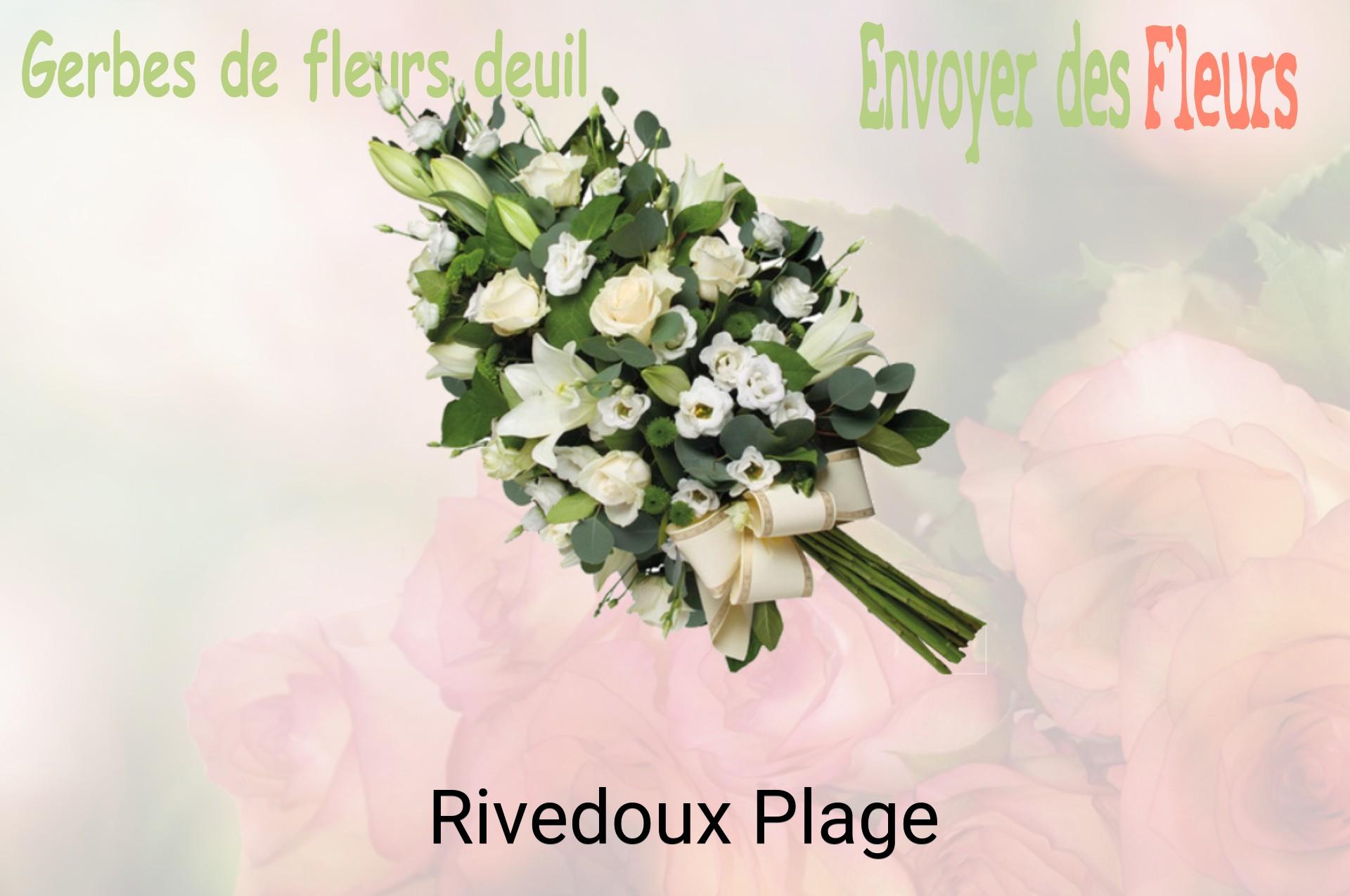 Gerbe de fleurs de deuil livrée à Rivedoux-Plage